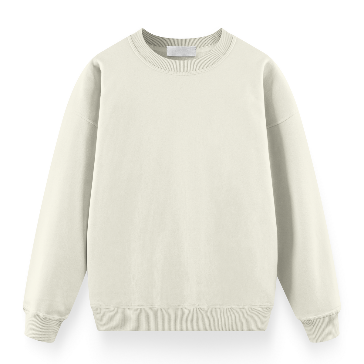 Oversize Sweatshirt Unisex Krem - Ön