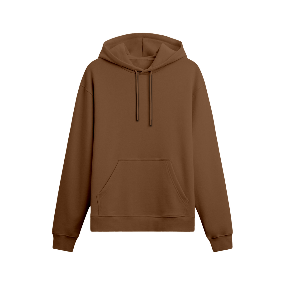 Oversize Hoodie Unisex Kahverengi - Ön