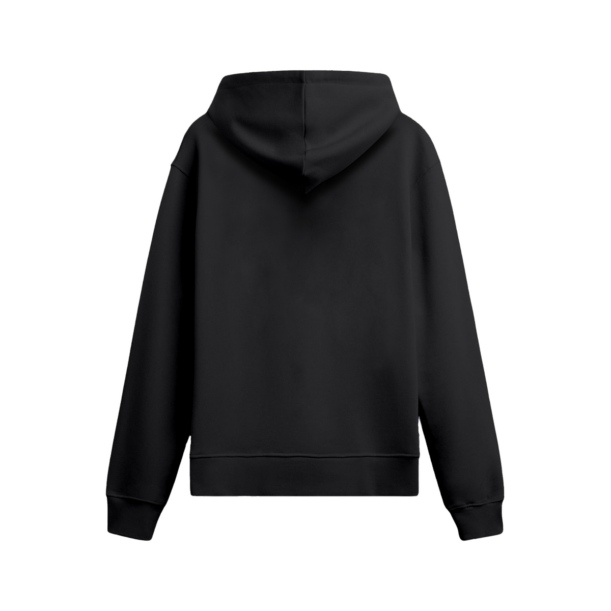 Oversize Hoodie Unisex Siyah - Arka