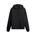 Oversize Hoodie Unisex Siyah - Ön