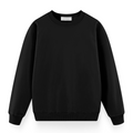 Oversize Sweatshirt Unisex Siyah - Ön